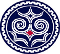The symbol of the Ainu Movement which represents an owl.